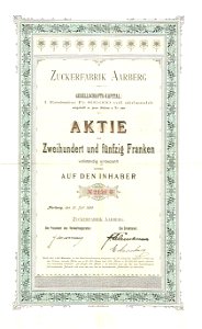 Zuckerfabrik Aarberg 1899