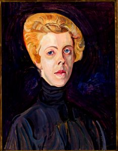 Zygmunt Waliszewski - Portrait of Ms T. - MPW 3953 MNW - National Museum in Warsaw. Free illustration for personal and commercial use.