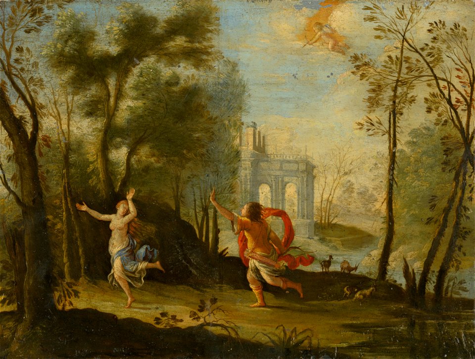 Západoeurópsky maliar zo 17. storočia - Apollo Pursuing Daphne - O 6053 - Slovak National Gallery
