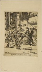 Zorn - Self-Portrait with Inscription, 1927.1965