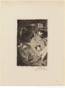 Zorn - La lecture, M. et Mme Deering, 3e état, btv1b10522763t