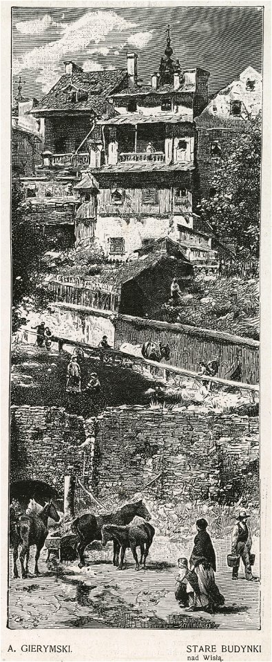 A. Gierymski - Stare Budynki nad Wisłą (54177)