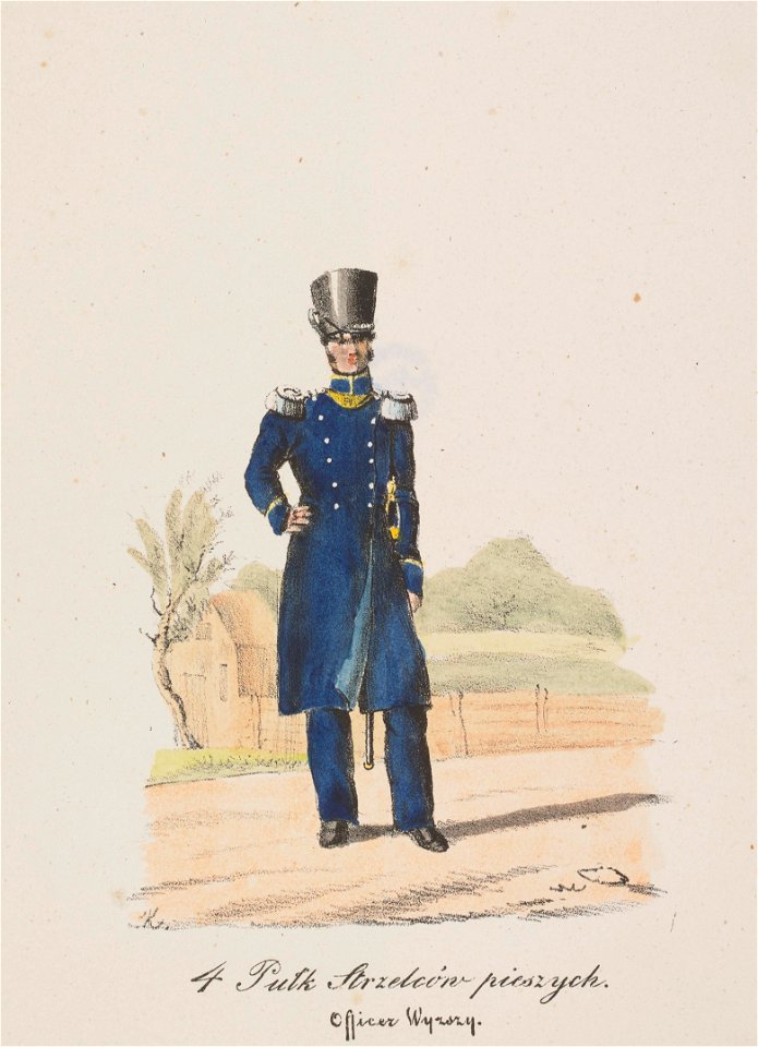 4 Pulk Strzelcow pieszych, Officer Wyzszy 1829 (116311388)