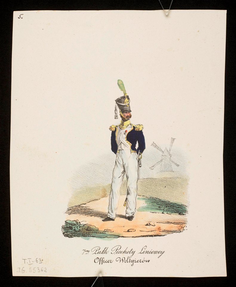7my Pulk Piechoty Liniowey Officer Woltyzerow 1829 (116297363)