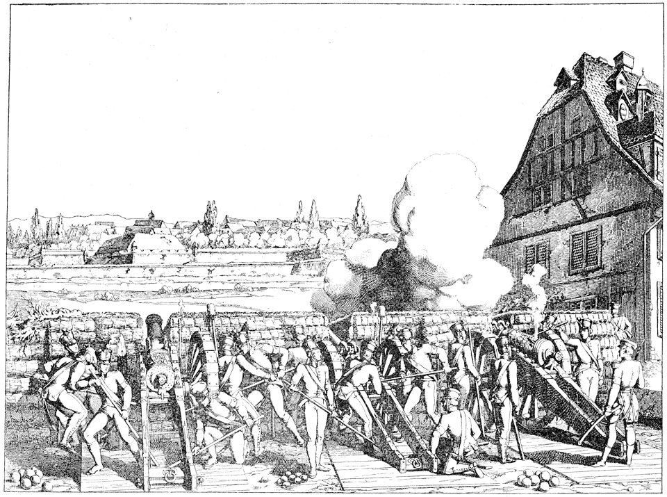 Zuercher Batterie Belagerung Hueningen