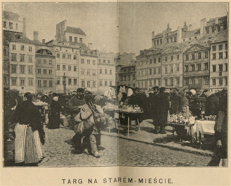 Album Warszawy według fotograficznych zdjęć K. Brandla- Targ na Starem - Mieście (59177)