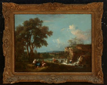 Francesco Zuccarelli - Ideal Landscape with Figures - 66.125 - Rhode Island School of Design Museum