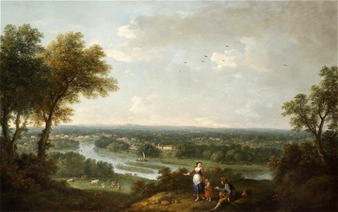 Zuccarelli - A view of the River Thames from Richmond Hill