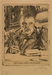 Zorn - Självporträtt med inskription 1904, NMG 1571906