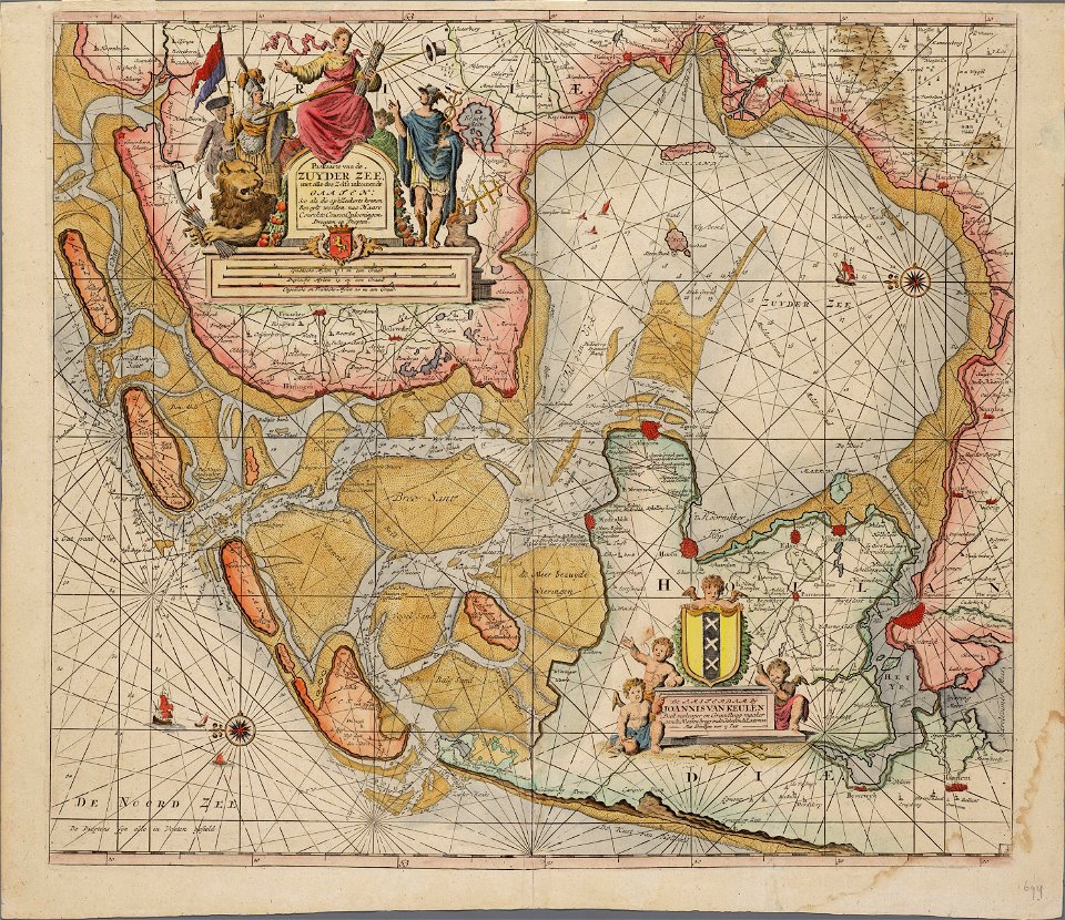 Zuiderzee 1680, by Johannes van Keulen