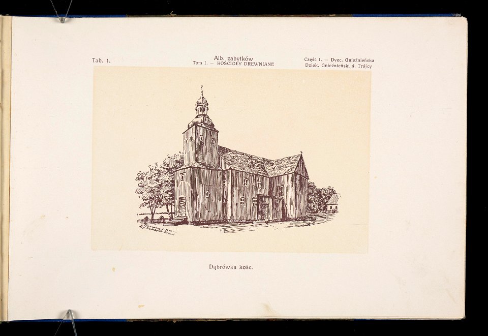 Album naszych zabytkow. T. 1, Koscioly drewniane. Cz. 1, Dyec. gnieznienska 1917 (83994687)