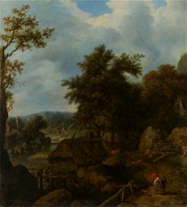 Zweeds landschap met een watermolen Rijksmuseum SK-A-691
