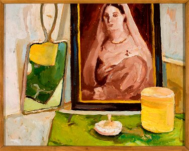 Zygmunt Waliszewski - Still life with a portrait - MPW 1850 MNW - National Museum in Warsaw