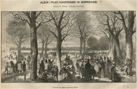 Aleja i plac Ujazdowski w Warszawie podczas Świąt Wielkanocnych (58803)