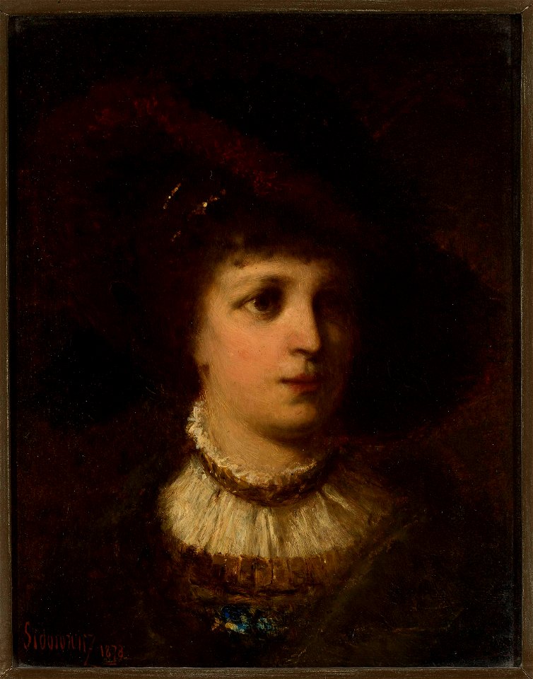 Zygmunt Sidorowicz - Portrait of a woman - MP 3985 - National Museum in Warsaw