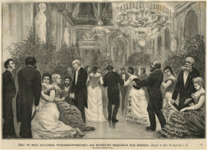 Bal w sali ratusza warszawskiego na korzyść szpitala dla dzieci, odbyty w dn. 19 stycznia r.b. (58943)