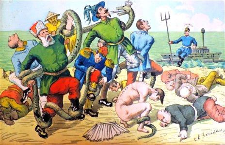 BASA-947K-1-4-9-World War I cartoon by Sava Zlachkin