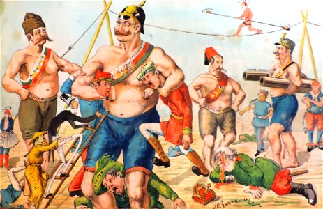 BASA-947K-1-3-21-World War I cartoon by Sava Zlachkin