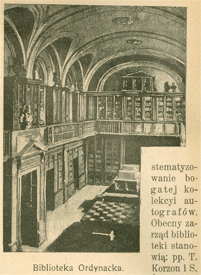 Biblioteka Ordynacka Zamoyskich w pałacu Błękitnym (70299)