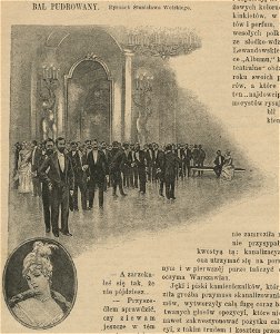 Bal pudrowany - Rysunek Stanisława Wolskiego w salach ratuszowych w Warszawie - Panowie (59276)