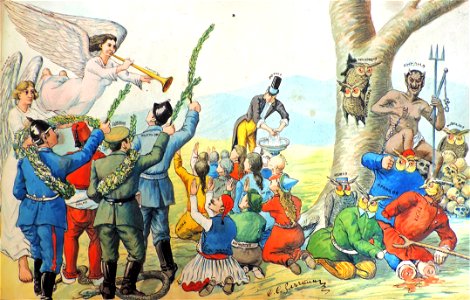 BASA-947K-1-4-12-World War I cartoon by Sava Zlachkin