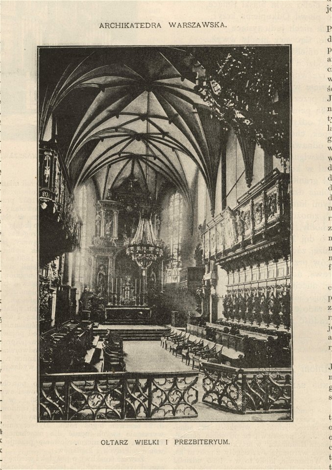 Archikatedra Warszawska. Ołtarz wielki i prezbiterium (55441)