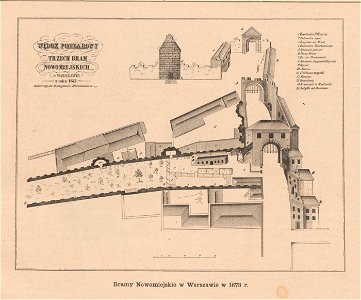 Bramy Nowomiejskie w Warszawie w 1673 r. (82176)