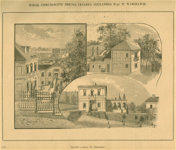 Barak chirurgiczny imienia Cesarza Alexandra II-go w Warszawie Rysował z natury Wł. Zamarajew (77159)