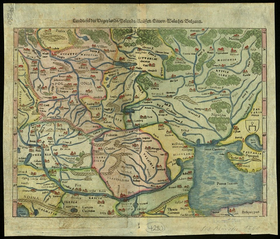 BASA-2115K-4-9-Landtafel des Ungerlands, Polands, Russen, Littaw, Walachei und Bulgarei.