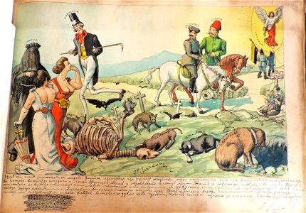 BASA-947K-1-4-11-World War I cartoon by Sava Zlachkin