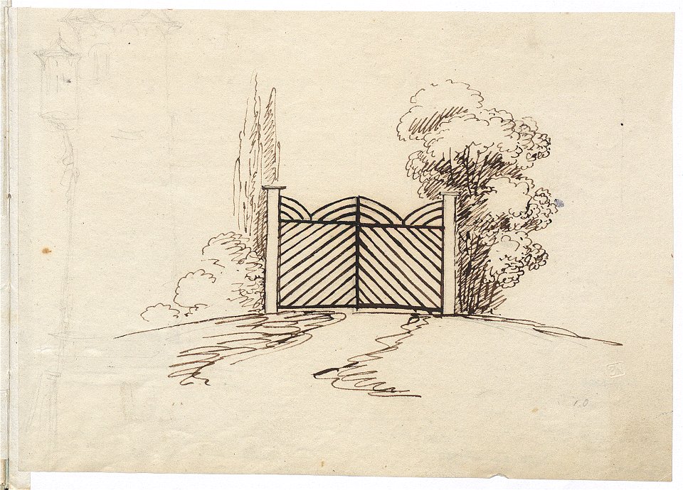 Brama ogrodowa. ca 1820 (5758659)