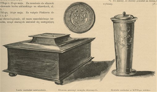 Cech szklarski - Lada czeladzi szklarskiej - Dawna pieczęć urzędu starszych - Kubek czeladzi z XVII-go wieku (59048)