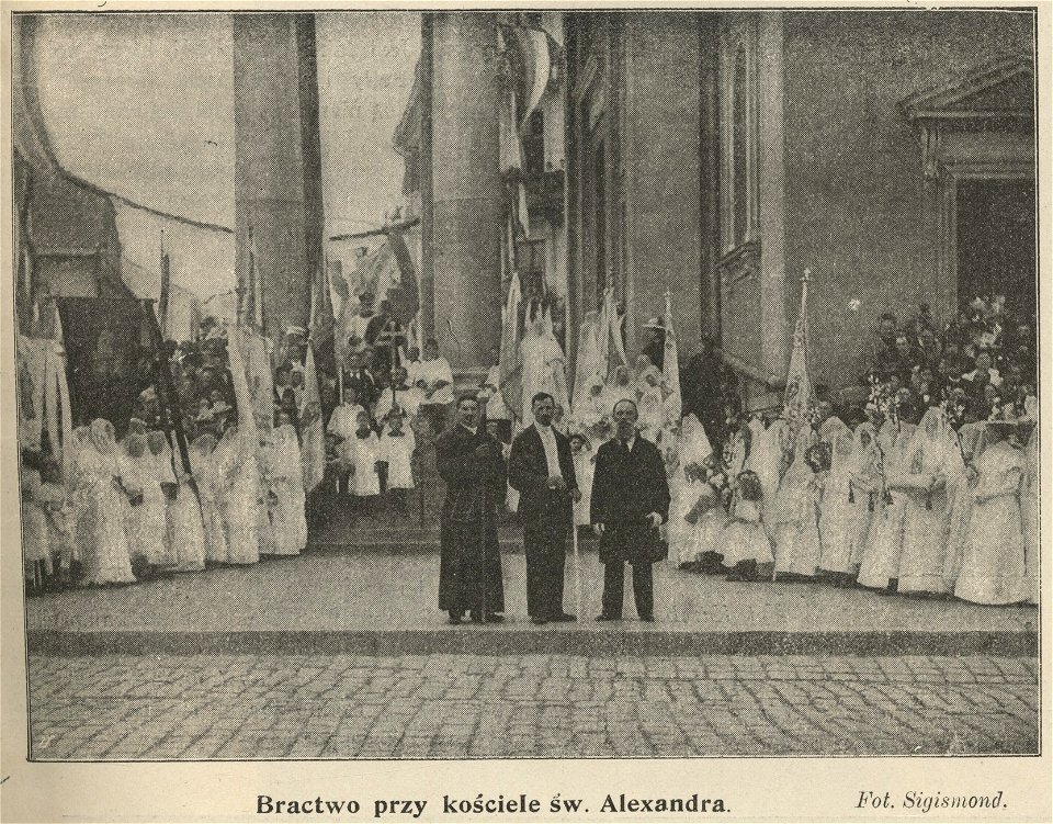 Bractwo przy kościele Św. Aleksandra wizyta cara Mikołaja II i carycy Aleksandry w Warszawie (61547)