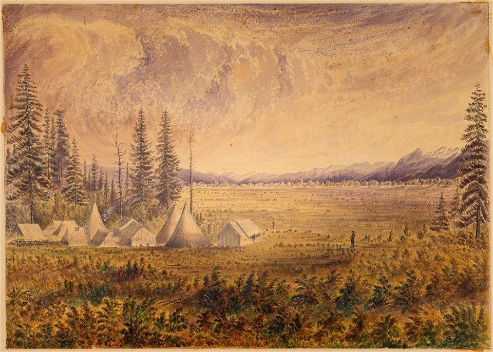Camp Sumass. Sumass Prairie, looking N - NARA - 305497
