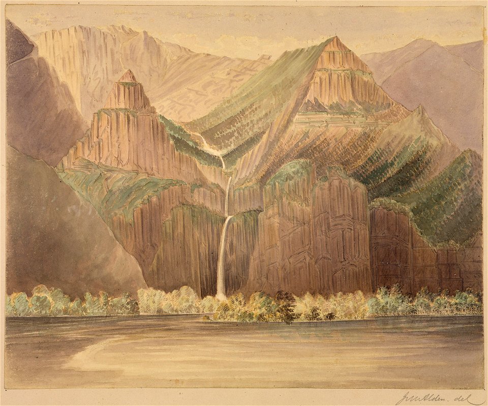 Cascade on left bank Columbia River (Cascades of the Columbia) - NARA - 305501