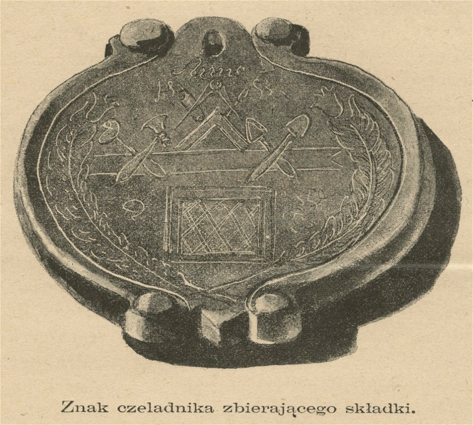 Cech szklarski - Znak czeladnika zbierającego składki (59052)