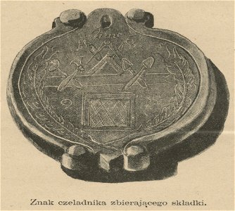 Cech szklarski - Znak czeladnika zbierającego składki (59052)