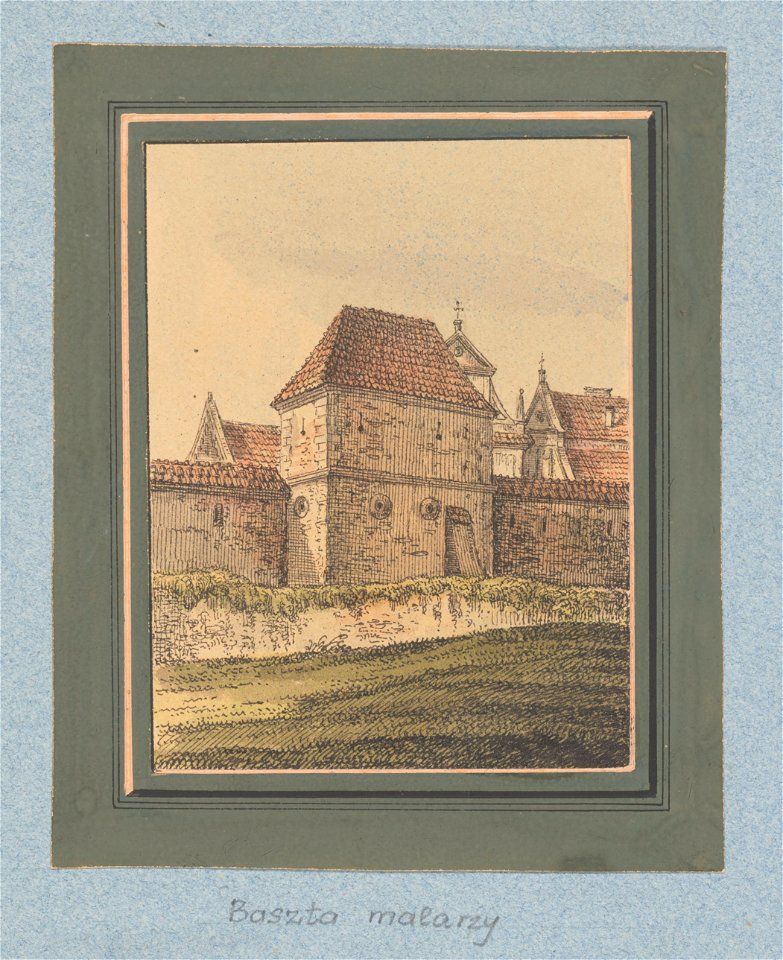 Dawne obwarowania Krakowa, Baszta Malarzy. miedzy 1834 i 1839 (119111220)
