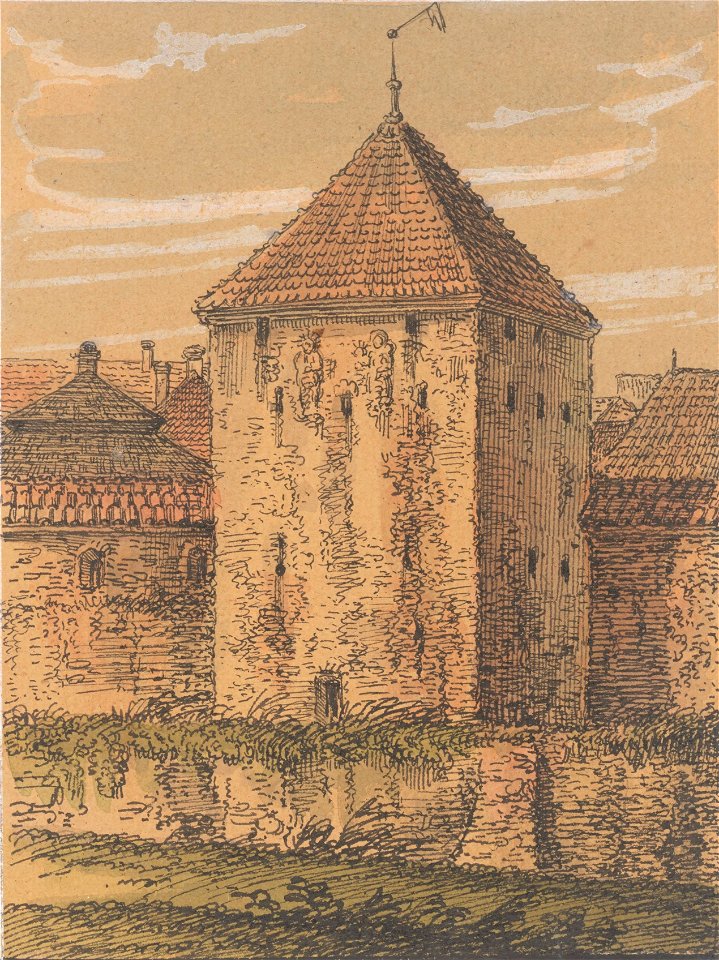 Dawne obwarowania Krakowa, Baszta Kowali. miedzy 1834 i 1839 (119111198) (cropped)