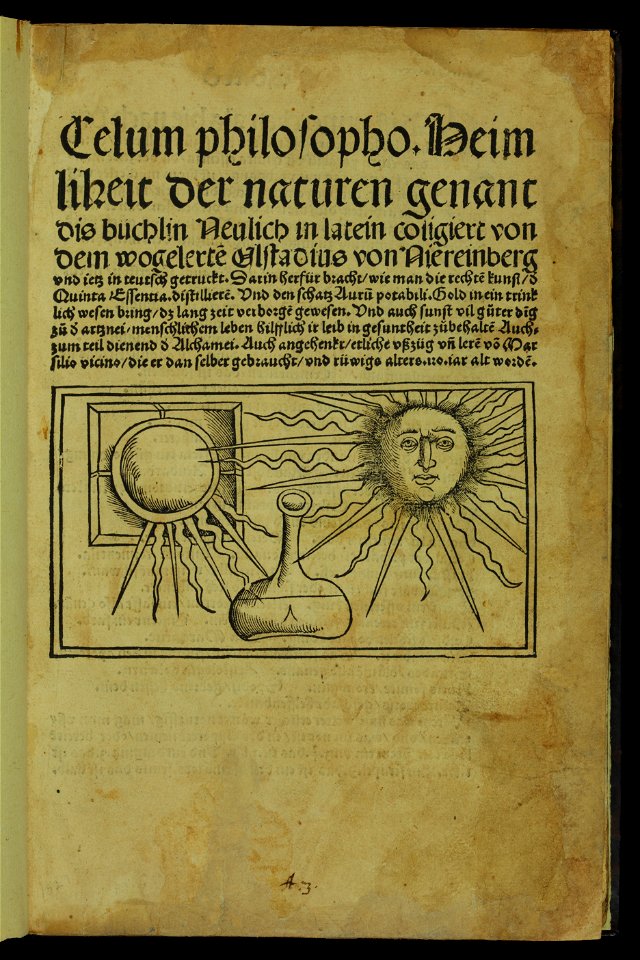 Celum philosophorum 1527 Title page AQ8 (3)