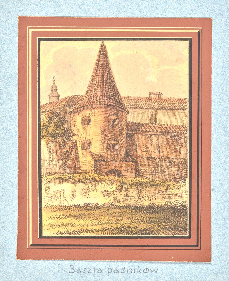 Dawne obwarowania Krakowa, Baszta Pasnikow. miedzy 1834 i 1839 (119111428)