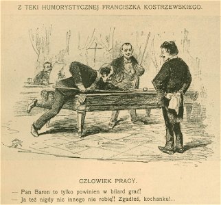 Człowiek pracy - Z teki humorystycznej Franciszka Kostrzewskiego (68542)