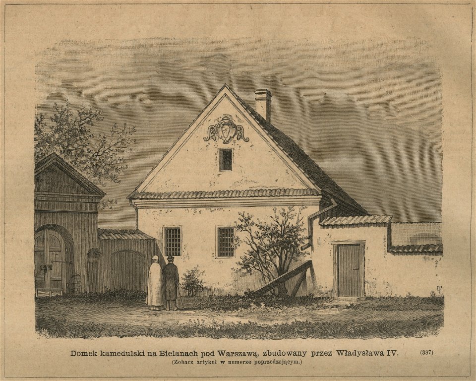 Domek kamedulski na Bielanach pod Warszawą zbudowany przez Władysława IV (58981)