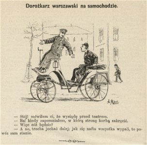 Dorożkarz warszawski na samochodzie (52975)