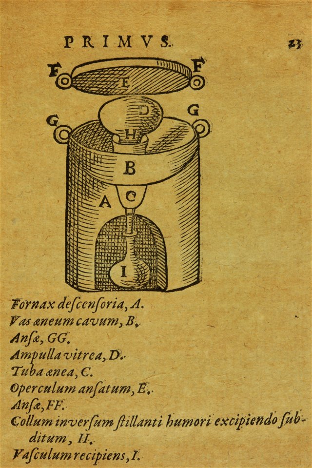 De distillatione 1608 Giambattista della Porta p 23 AQ16 P23 (1)