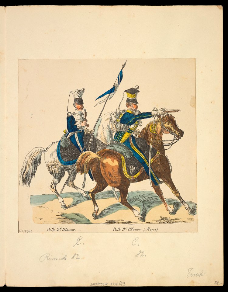 Dwaj ulani miedzy 1880 i 1900 (79312622)
