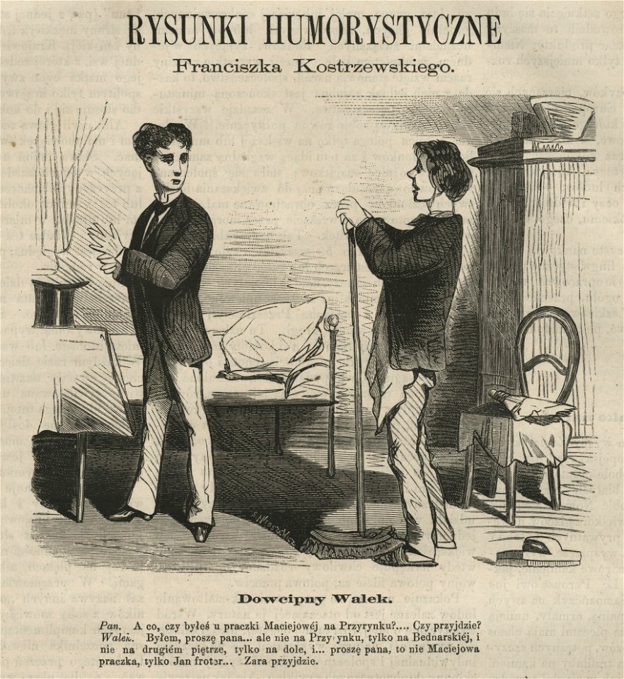 Dowcipny Walek Rysunki humorystyczne Franciszka Kostrzewskiego (58623)