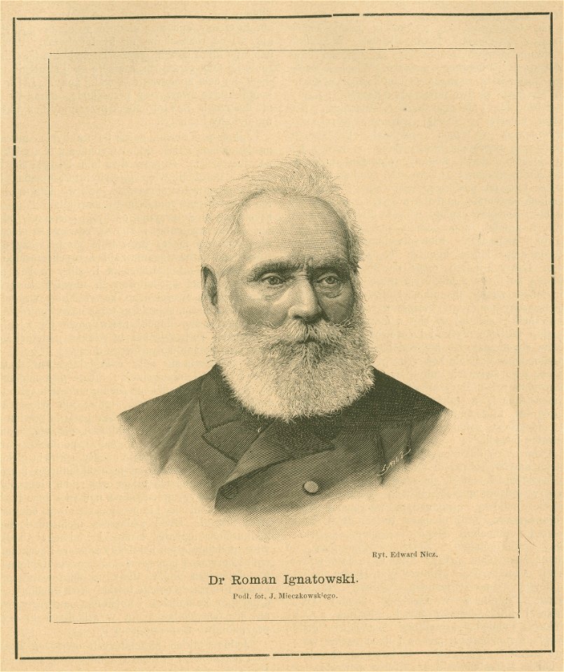 Dr Roman Ignatowski Podług fot. J. Mieczkowskiego Ryt. Edward Nicz (77871)