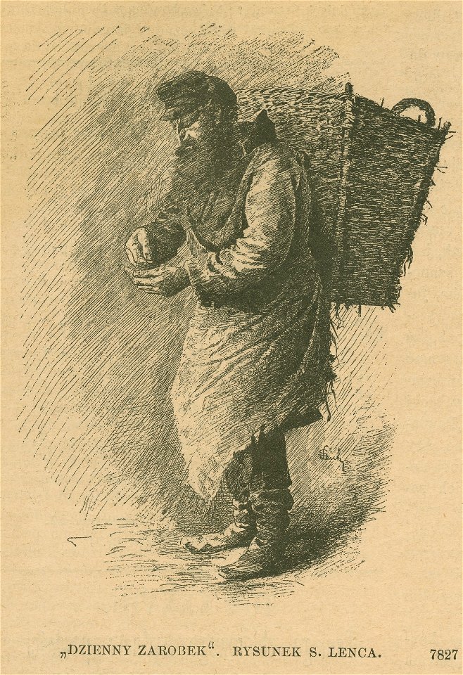 Dzienny Zarobek Rysunek S. Lenca właśc. Lentza (77532)