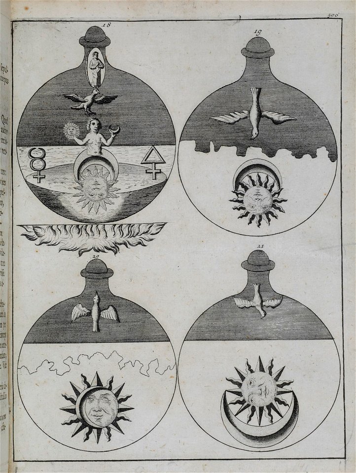 Elementa chemiae 1718 Barchusen plate 505.18-21 alchemy | Creazilla